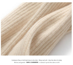 Women’s Long Cashmere Leg Warmers Thickened Knee Protection