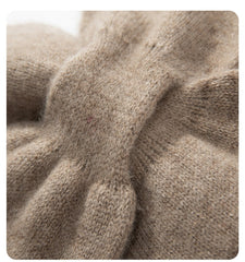 Kids Cashmere Knitted Bowknot Neckerchief Neck Warmer Shawl
