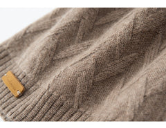 Cashmere Women's Embroidery logo Knitted Bonnet Beanies